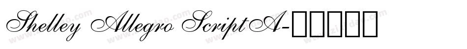 Shelley Allegro ScriptA字体转换